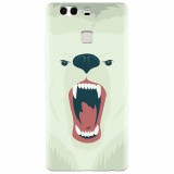 Husa silicon pentru Huawei P9 Plus, Fierce Polar Bear Winter