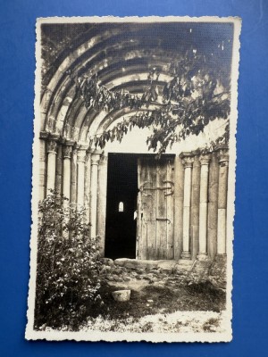 Carte Postala - Sibiu Cisnadioara - Portalul fortaretii biserici - Foto Emil Fischer foto