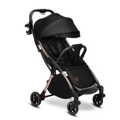 Carucior sport, Lionelo, Julie One, De la nastere, Greutate redusa, Cadru din aluminiu, 0-22 kg, One black gold