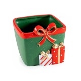 Decoratiune Craciun Teracota Multicolor 14.5x14x13 cm Brand Decorer Stil Rustic