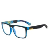 Ochelari de soare cu lentila transparenta, SG002, Albastru