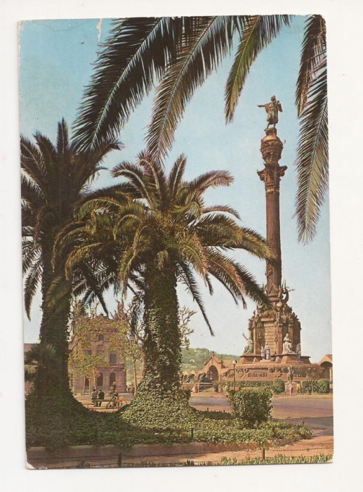 FA9 - Carte Postala- SPANIA - Barcelona, Columbus Monument, necirculata