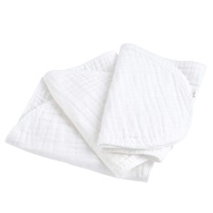 Set 3 prosoape REDQUIT din muselina pentru bebelusi 25x50cm, alb