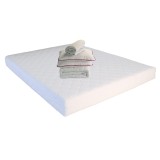Cumpara ieftin Set Saltea cu spuma, Mercur Comfort Flex Plus 140x200x20cm, fermitate mediu spre tare, hipoalergenica, husa detasabila, Saltsib plus 2 perne matlasate