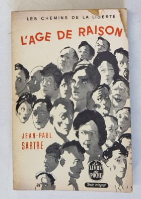 LES CHEMINS DE LA LIBERTE , VOL I : L&amp;#039;AGE DE RAISON par JEAN PAUL SARTRE , 1945 foto