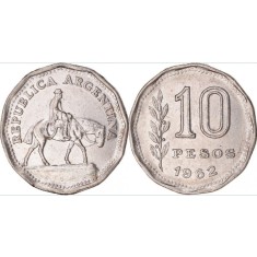 Argentina 1962 - 10 pesos, circulata