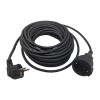 Cablu prelungitor, cupla si stecher, impamantare, negru, 15 m