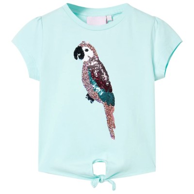 Tricou pentru copii, turcoaz deschis, 116 foto
