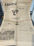 Adeverul 18 Februarie 1937 - Ziar Inundatii Oltenita, Regele Carol II, Sadoveanu, Calarasi, sah