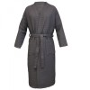 Halat de baie Waffle Pique unisex Homelevel, S, Gri, Bumbac organic, 54916.73.1