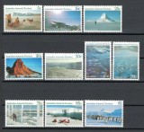 Teritorile Antarctice, Australia 1984 Mi 63/72 MNH, nestampilat - Peisaje