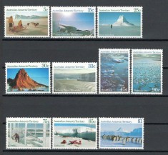 Teritorile Antarctice, Australia 1984 Mi 63/72 MNH, nestampilat - Peisaje