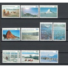 Teritorile Antarctice, Australia 1984 Mi 63/72 MNH, nestampilat - Peisaje