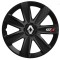 Set 4 Capace Roti GTX Negru Carbon Renault, R14