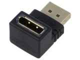 Adaptor Goobay DisplayPort 90&deg; sus/jos soclu și mufă