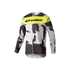 MBS Tricou cross-enduro ALPINESTARS RACER TACTICAL 2023 XL Negru/Camo/Galben Fluo, Cod Produs: 37612239255XL
