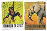 Guineea - Animale pe cale de disparitie, 1977 - valori neobliterate