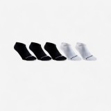 Set 5 perechi șosete scurte RS160 Negru-Alb Adulți