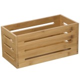 Cos depozitare 5Five din bambus masiv, 15x31x15 cm, natur Household NewTrend