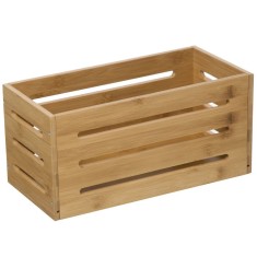 Cos depozitare 5Five din bambus masiv, 15x31x15 cm, natur Household NewTrend