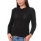 BL981-1 Pulover tricotat, cu maneci lungi si model