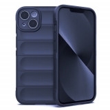 Husa Apple iPhone 15 Pro Silicon Antisoc Layers Camera Protect Albastru Inchis