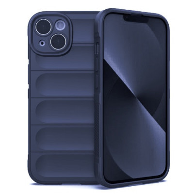 Husa Apple iPhone 14 Pro Silicon Antisoc Layers Camera Protect Albastru Inchis foto