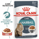 Cumpara ieftin Royal Canin Hairball Care Adult hrana umeda pisica, limitarea ghemurilor blanii (in sos), 85 g
