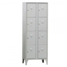 DULAP VESTIAR METALIC CU PICIOARE SI 8 compartimente 170/08, 700x500x1800 mm (LxlxH), Italia