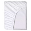 Cearceaf de Pat cu Elastic, Bumbac, Tesatura Rigida, 140g/m2, 180 x 200 cm, Alb