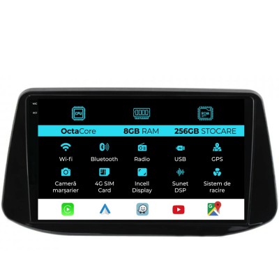 Navigatie Dedicata Hyundai I30 (2017-2022), 9Inch, 8Gb Ram, 256Gb Stocare, Carplay foto