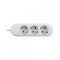 Prelungitor Bachmann SMART 3xCEE7/3, fara intrerupator, lungime cablu 5m, H05VV-F