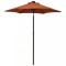 Umbrelă de soare cu lumini LED, cărămiziu, 200x211 cm, aluminiu
