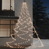 Brad de perete c&acirc;rlig metalic alb cald 720 LED 5 int/exterior