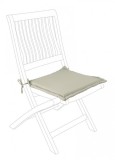 Cumpara ieftin Set 4 perne scaun gradina textil gri Olefin 42x42x3 cm