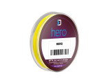 Fir textil impletit Delphin HERO 8, galben fluo, 8 fire