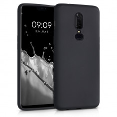 Husa pentru OnePlus 6, Silicon, Negru, 55346.01, kwmobile