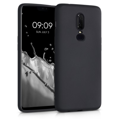 Husa pentru OnePlus 6, Silicon, Negru, 55346.01, kwmobile foto