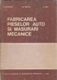 Fabricarea pieselor auto masurari mecanice carte Didactica si Pedagogica 1983 autori Rodica Radulescu