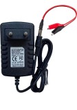Incarcator 13.8V 2A pentru acumulatori 12V plumb acid/gel cu mufa 2.1x5.5mm + cablu cu crocodili (547)