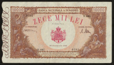 Romania, 10000 lei 1945_decemvrie_stare buna_seria B.1663-0702 foto