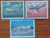 YUGOSLAVIA--"AVIATIE-3V"-Nestampilata.-Vezi-Scan