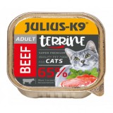 Julius K9, hrana umeda pentru pisici, terina cu vita, 100 gr