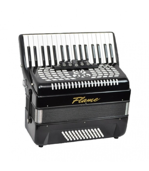 Acordeon Flame AC 34 60 BK negru 60 basi 34 clape