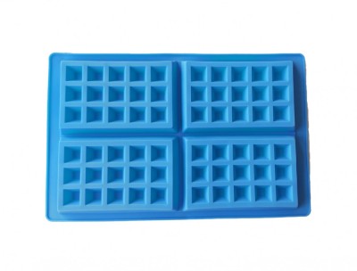 Forma silicon 4 cavitati, Pentru Grofe, Albastru, 28 cm, 234COF foto