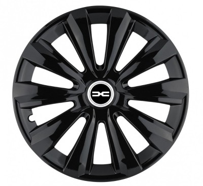 Set 4 Capace Roti Autohelix MSA&amp;reg; potrivite jantelor de 15 inch, pentru Dacia Nou model Delta Black foto