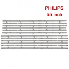 Barete led Philips 55&quot; 55PUS7503, 55PUS6162, LB55073 V1_02, 12 barete x 5led