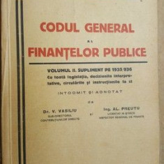 Codul general al finantelor publice - V.Vasiliu, Al.Preutu
