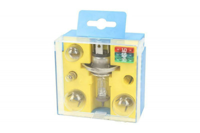 Set becuri auto HELLA 12V; kit: H4, P21W, P21/5W, R5W, T4W, 3 sigurante; 8GJ002525913 foto