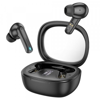 Handsfree Bluetooth HOCO Shadow EQ6, TWS, Negru foto
